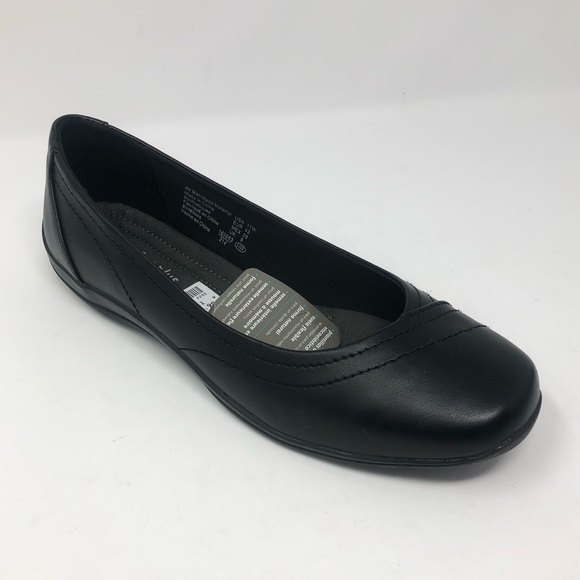 memory foam black flats
